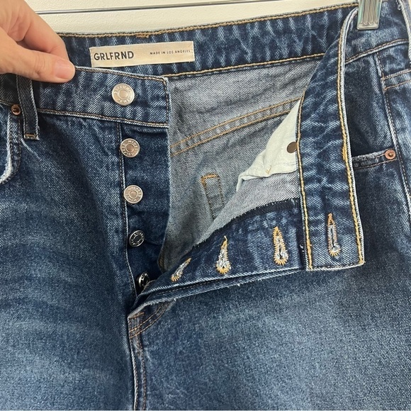 GRLFRND The Karolina High Rise Straight Crop Jeans - Picture 10 of 16